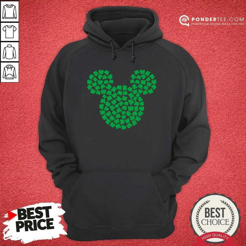 Hot Mickey Mouse Green Four Leaf Clover Shamrock St Patricks Shirt - Image 5