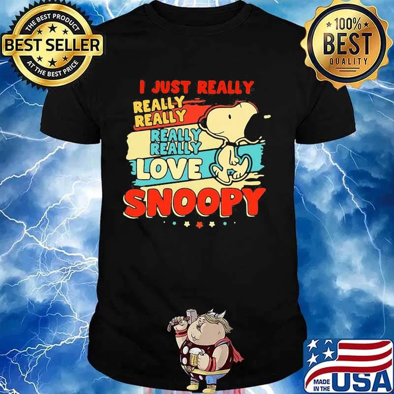 I Just Really Love Snoopy Vintage Shirt