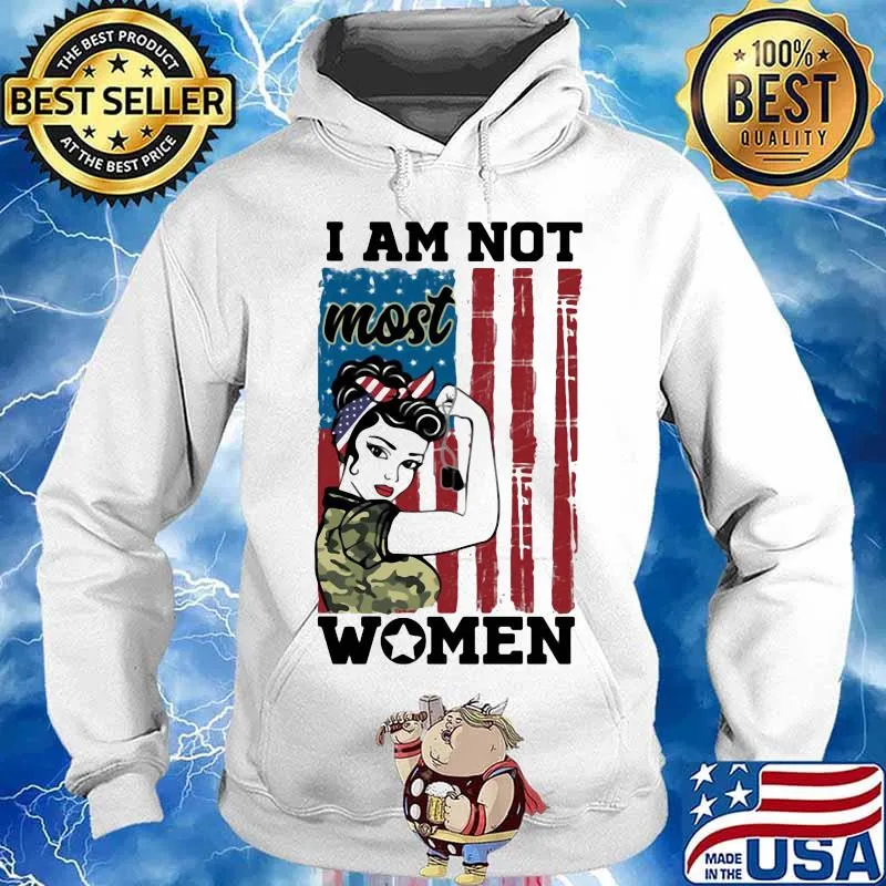 I'm Not Most Women Ribbon With American Flag Shirt Hoodie