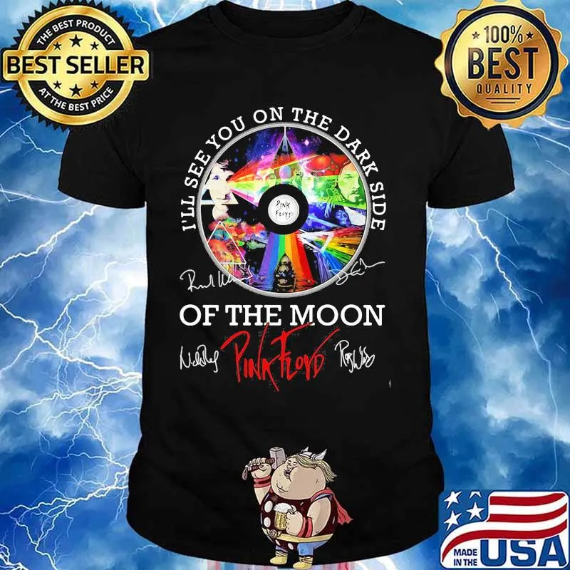 I’ll See You On The Dark Side Of The Moon Pink Floyd Lgbt Signuature Shirt