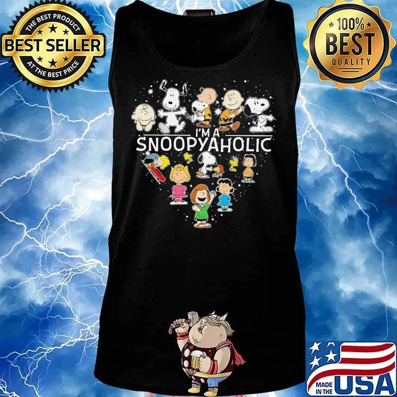 I’m A Snoopyaholic Peanuts Heart Shirt Tank top
