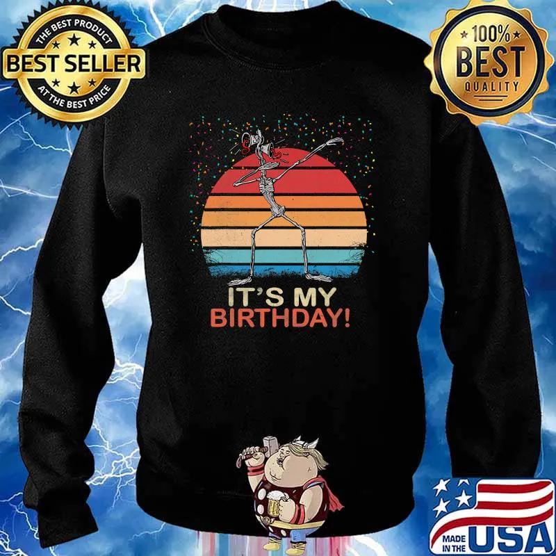 It’s My Birthday Creepy Dabbing Siren Head Vintage Shirt Sweater