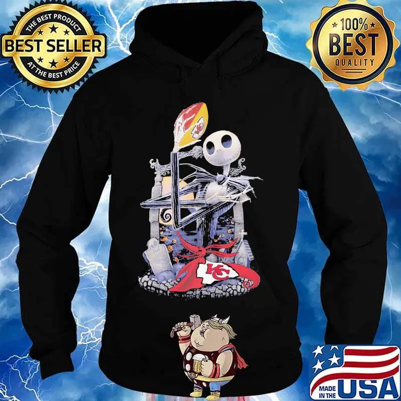Jack Skellington Kansas City Football Shirt Hoodie