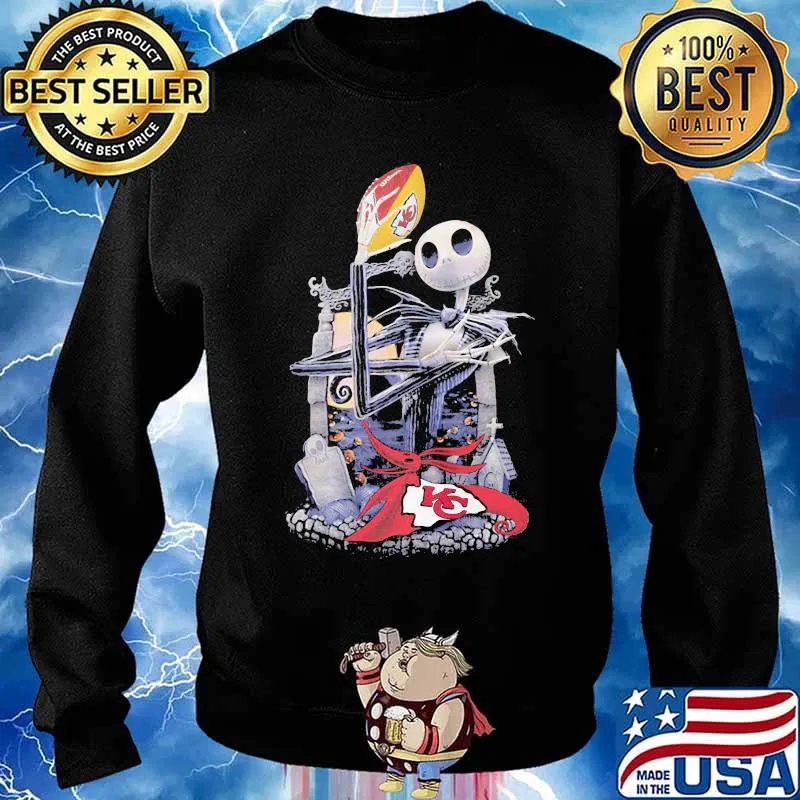 Jack Skellington Kansas City Football Shirt Sweater