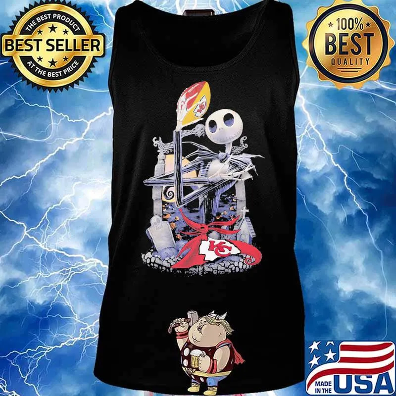 Jack Skellington Kansas City Football Shirt Tank top
