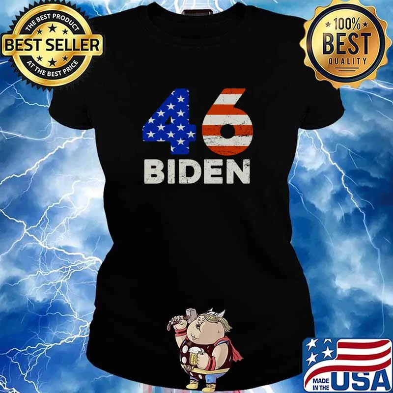 Joe Biden 2020 Vintage American President 46 Long Sleeve T-Shirt Ladies tee