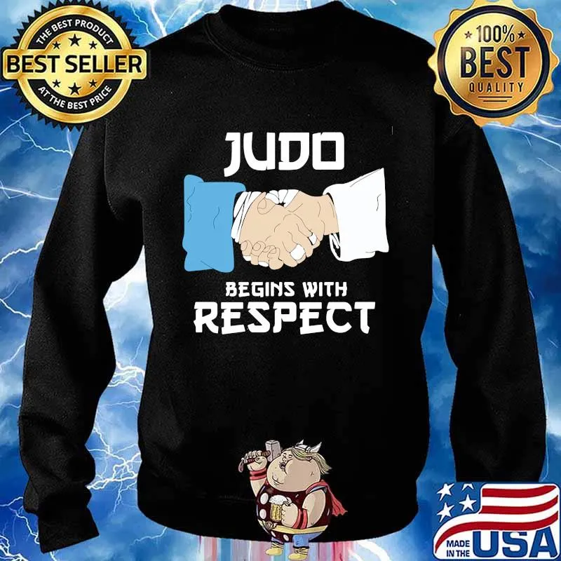 Judo Begins With Respect Shake Hands Shirt Sweater