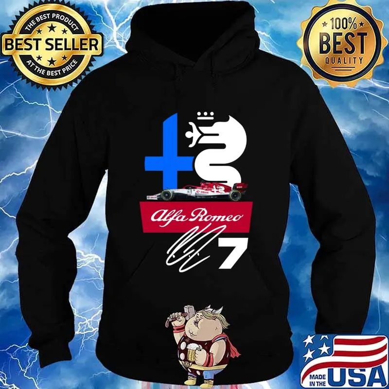 Kimi 2020 F1 Artwork Black Background Version Shirt Hoodie