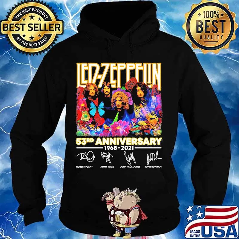 Led Zeppelin 53rd Anniversary 1968 2021 Signature Shirt Hoodie