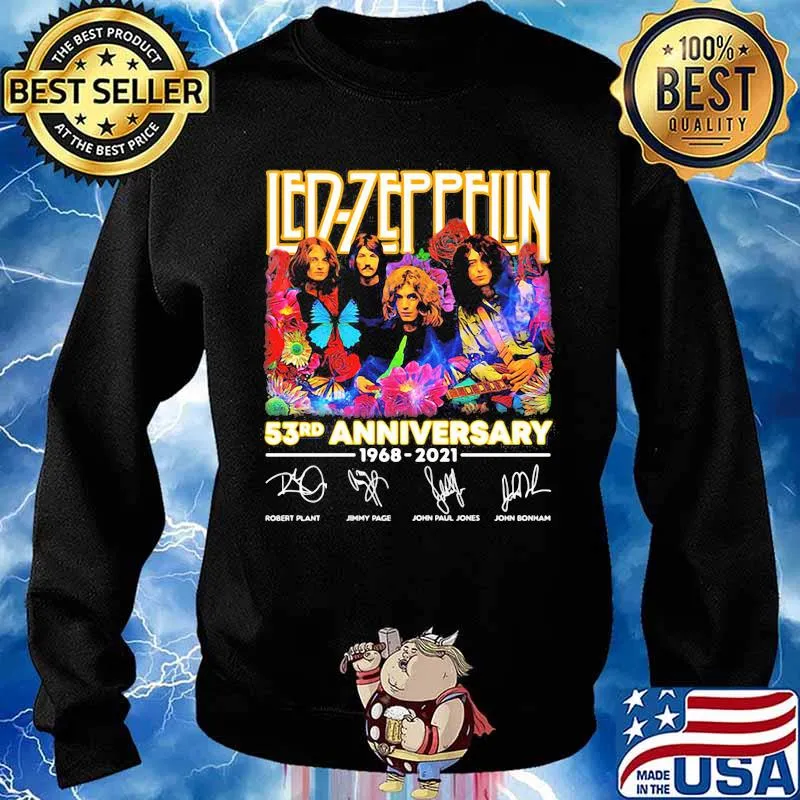 Led Zeppelin 53rd Anniversary 1968 2021 Signature Shirt Sweater