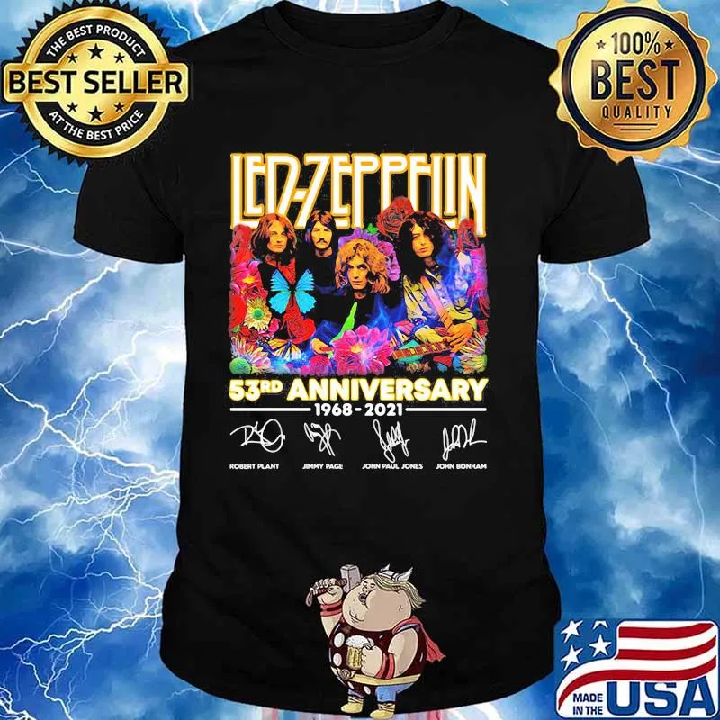 Led Zeppelin 53rd Anniversary 1968 2021 Signature Shirt