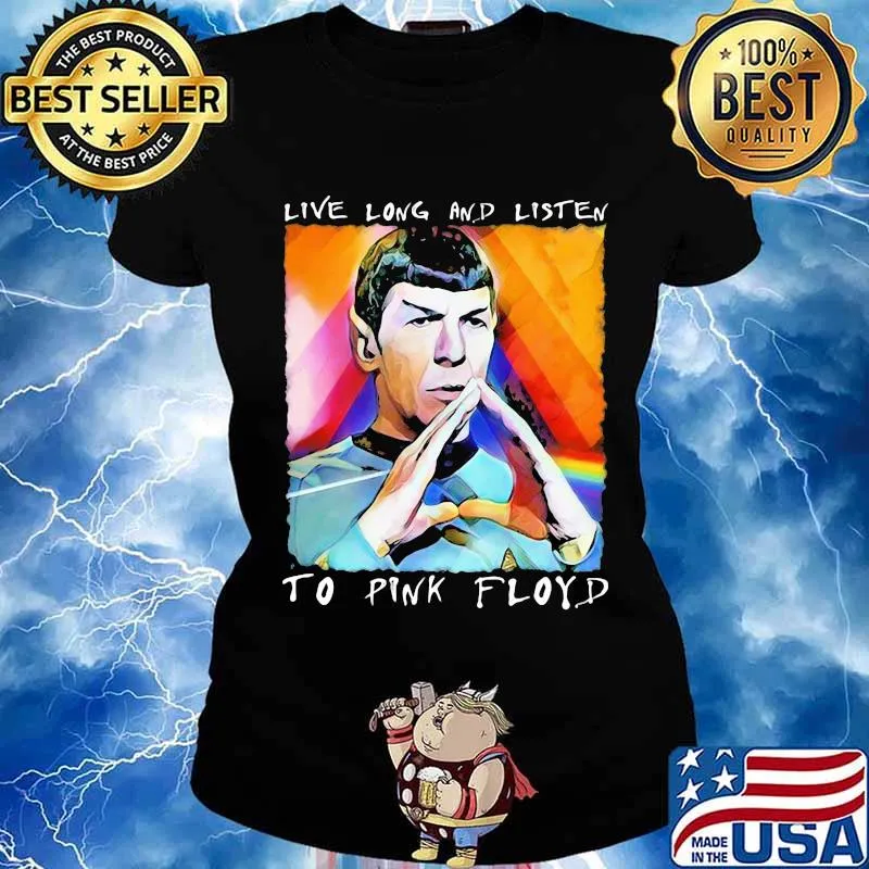 Live Long And Listen To Pink Floyd Lgbt Hand Cross Shirt Ladies tee