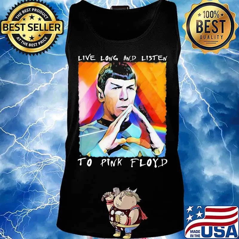 Live Long And Listen To Pink Floyd Lgbt Hand Cross Shirt Tank top