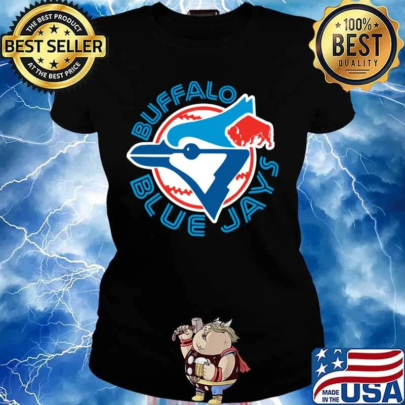 Logo Buffalo Blue Jays Baseball Shirt Ladies tee