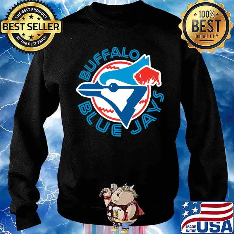 Logo Buffalo Blue Jays Baseball Shirt Sweater
