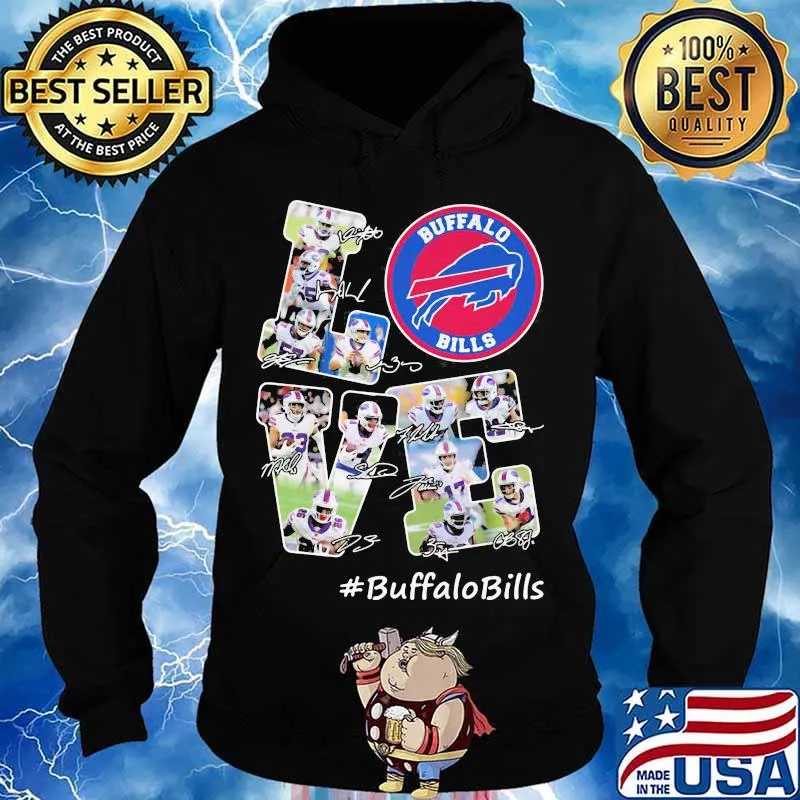 Love Buffalo Bills Signature Football Team Shirt Hoodie