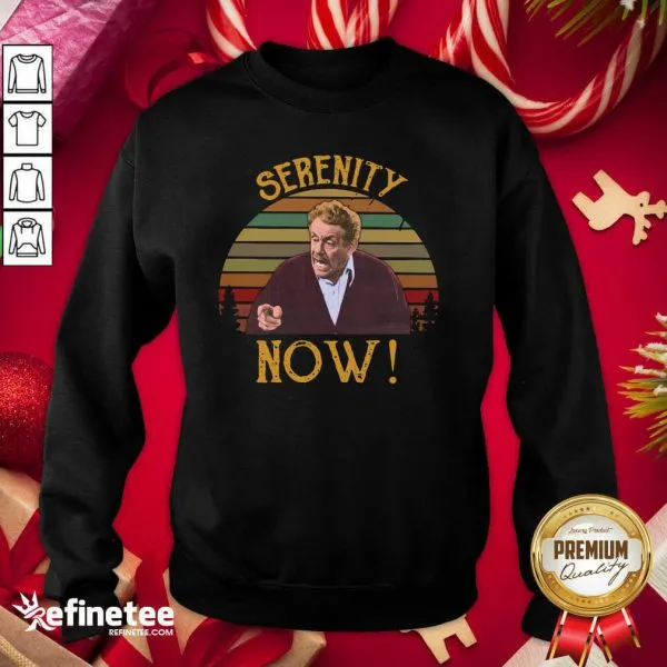 Lovely Jerry Stiller Serenity Now Vintage Sunset Shirt - Image 4