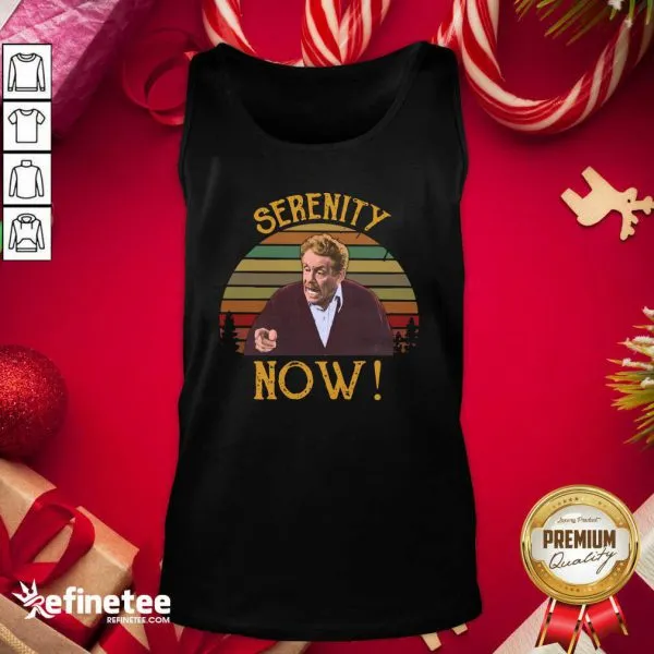 Lovely Jerry Stiller Serenity Now Vintage Sunset Shirt - Image 3