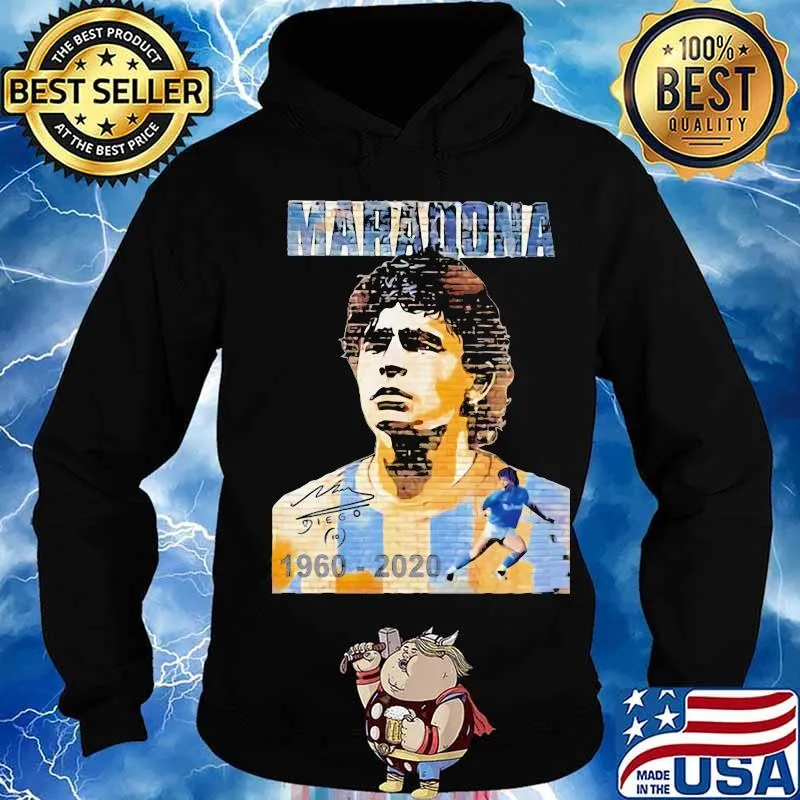 Maradona Legend Football 1960 2020 RIP signuature s Hoodie