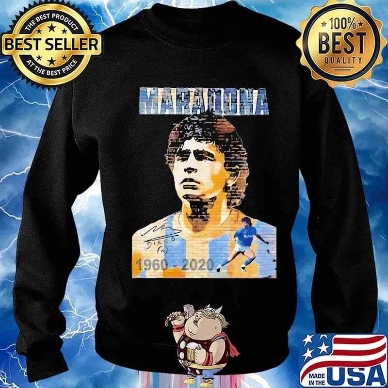 Maradona Legend Football 1960 2020 RIP signuature s Sweater