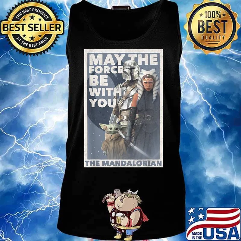 May The Force Be With You The Mandalorian Yoda Shirt Tank top