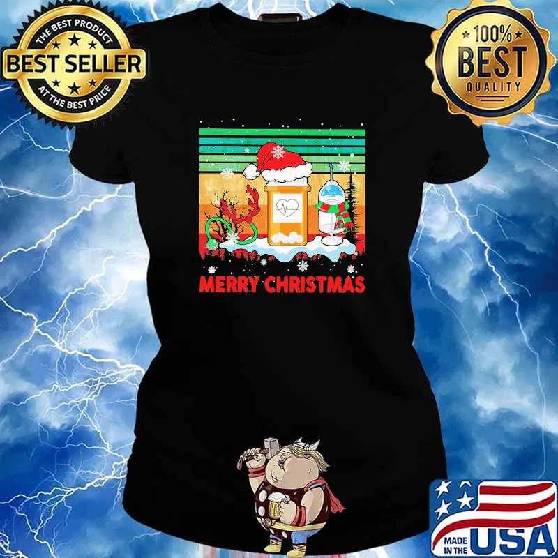 Merry christmas nurse vintage s Ladies tee