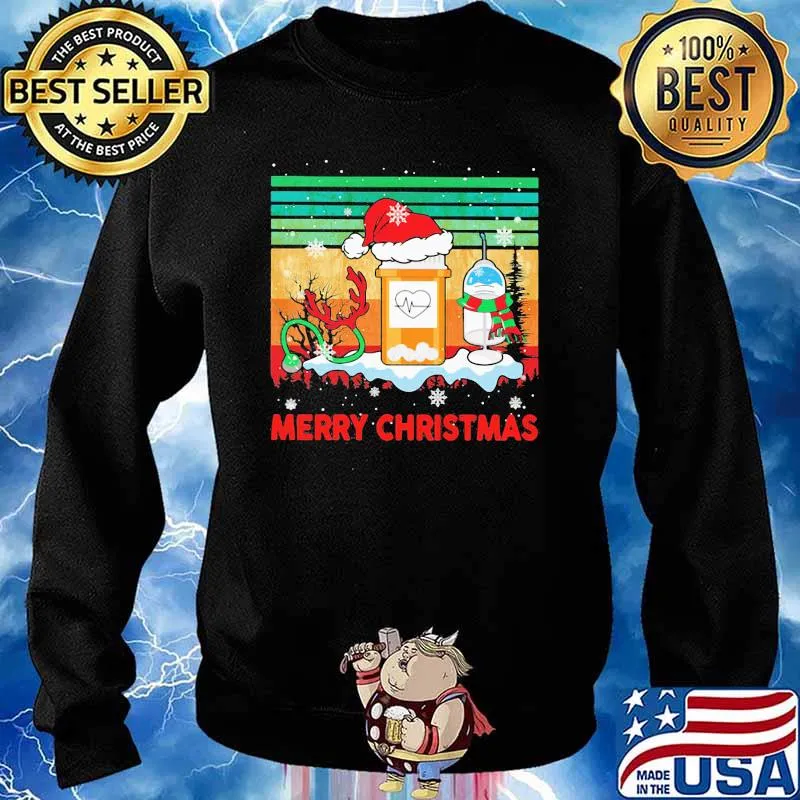 Merry christmas nurse vintage s Sweater