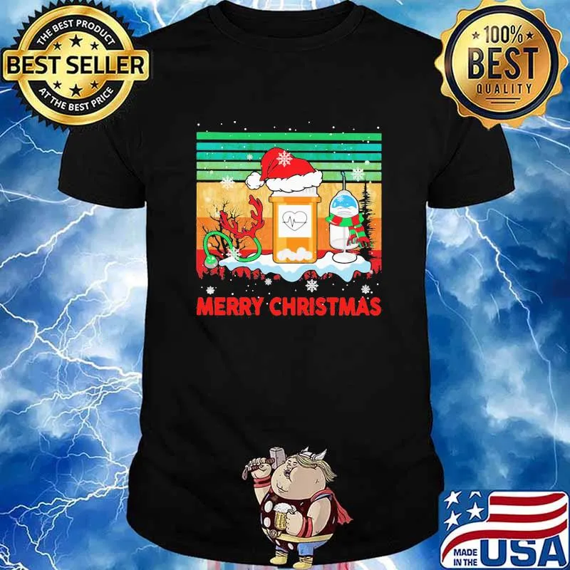 Merry christmas nurse vintage shirt