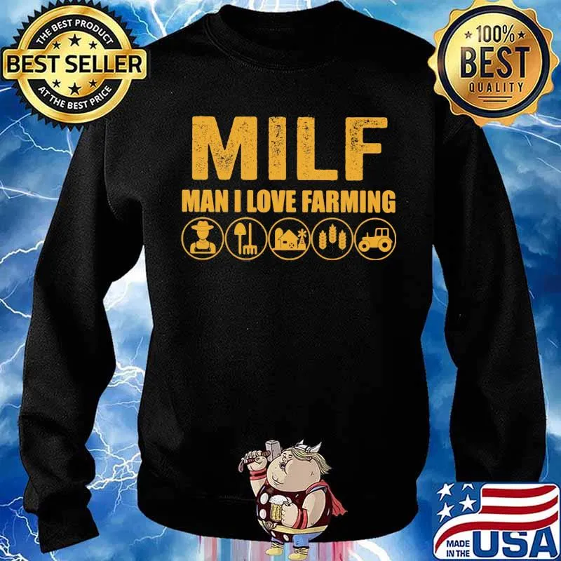 Milk Man I Love Farming Farmer Shirt Sweater