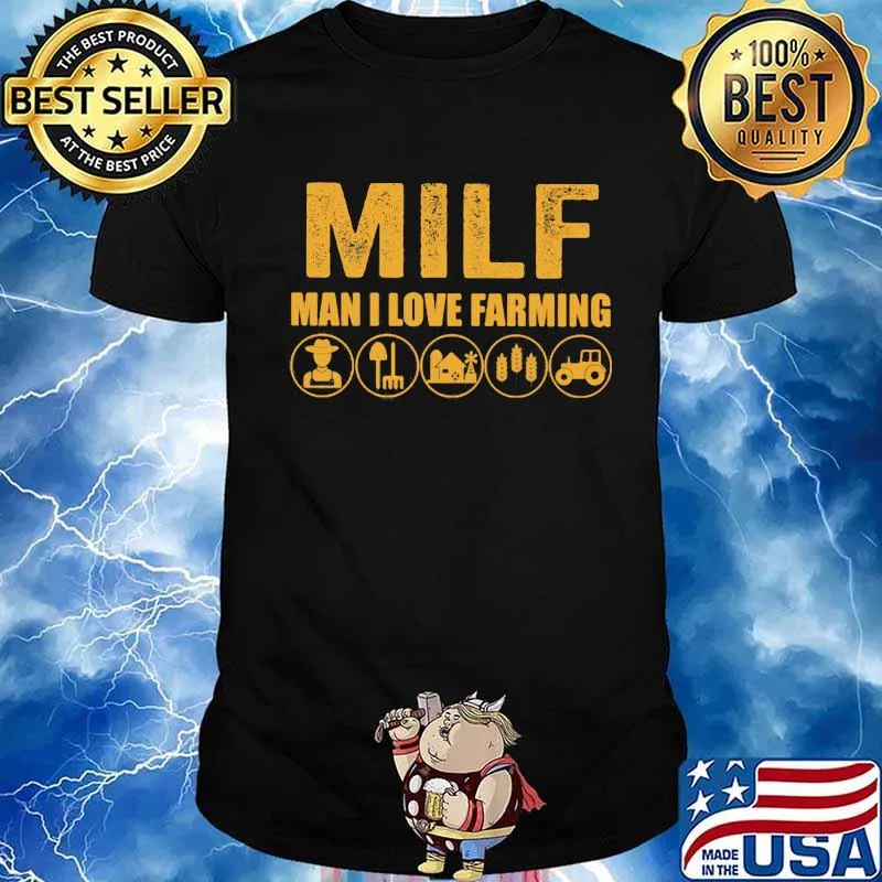 Milk Man I Love Farming Farmer Shirt
