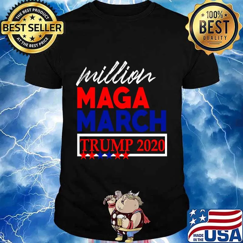 Million Maga March 2020 Trump Walk Campaign Support Slogan Shirt
