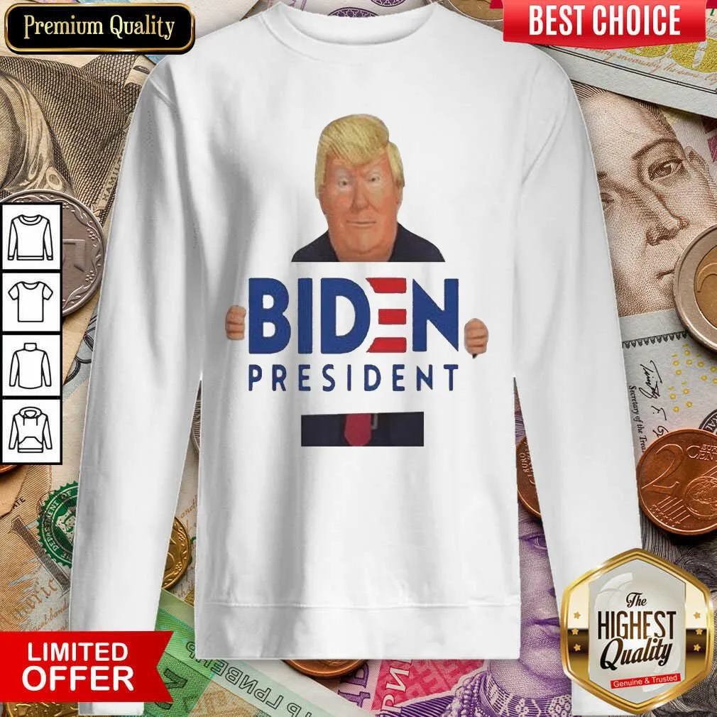 Nice Donald Trump Hug Biden President Shirt - Image 3