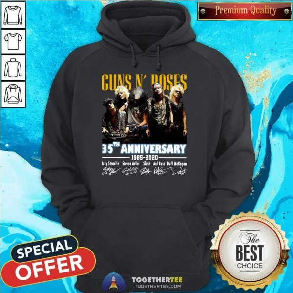 Nice Guns N Roses 35th Anniversary 1985 2021 Signatures Shirt - Image 5