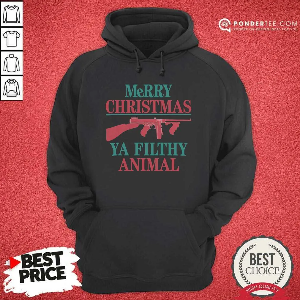 Nice Merry Christmas Ya Filthy Animal Gun Shirt - Image 5