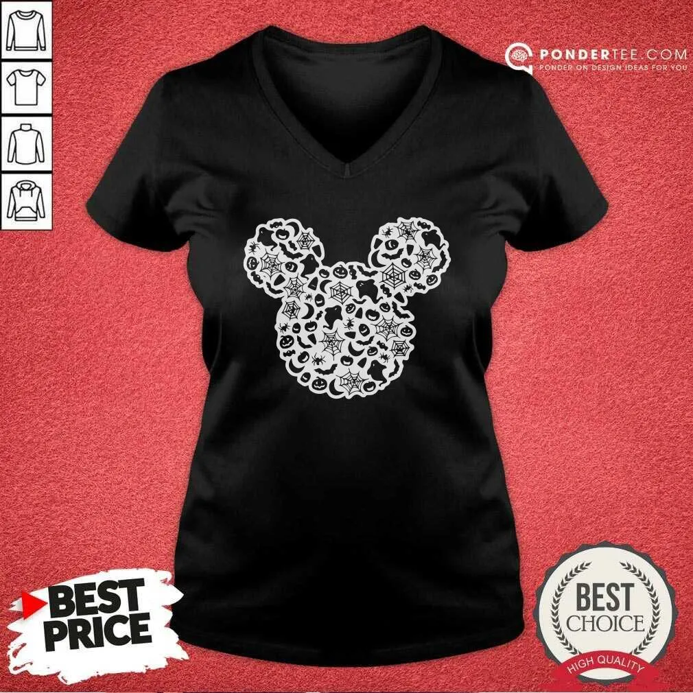 Nice Mickey Mouse Halloween Ghost Pumpkin Shirt - Image 3