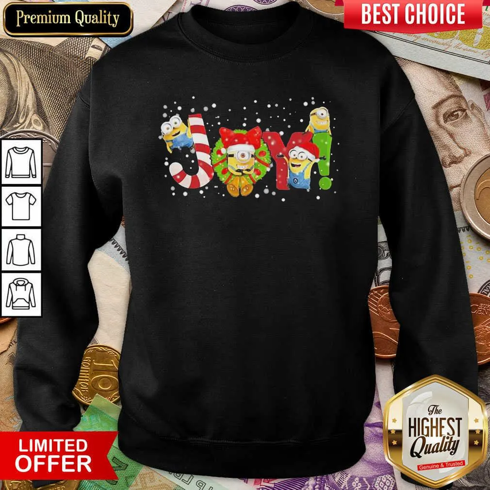Nice Minions Joy Christmas Shirt - Image 3