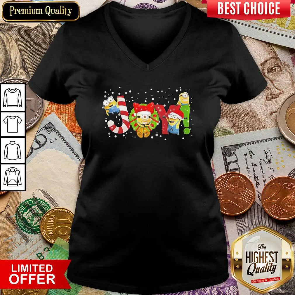 Nice Minions Joy Christmas Shirt - Image 5