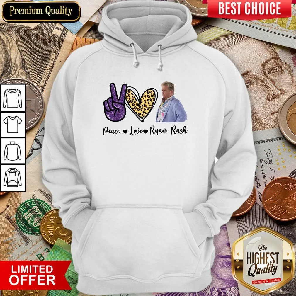 Nice Peace Love Ryan Rash Tee Shirt - Image 5