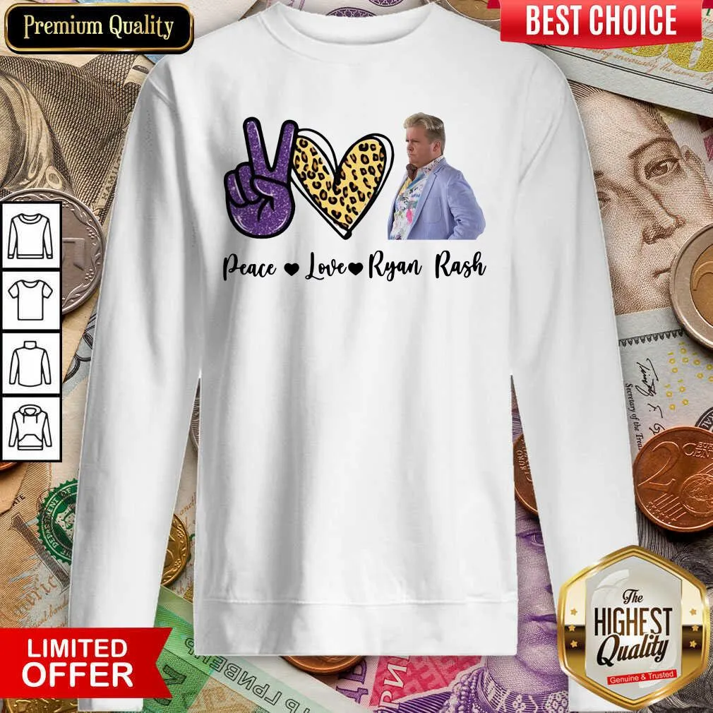 Nice Peace Love Ryan Rash Tee Shirt - Image 4