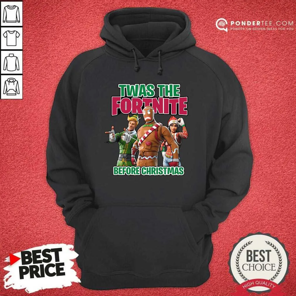 Nice Twas The Fortnite Before Christmas Shirt - Image 5
