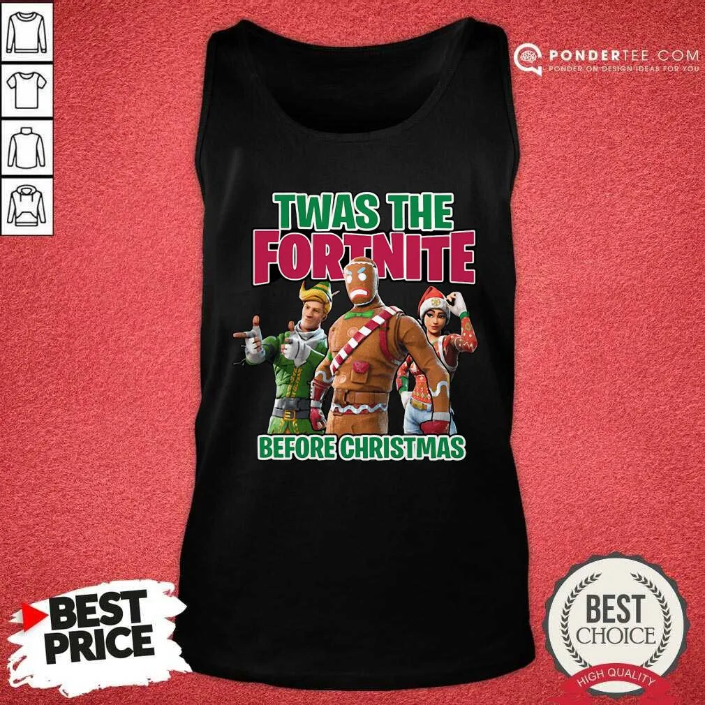 Nice Twas The Fortnite Before Christmas Shirt - Image 2