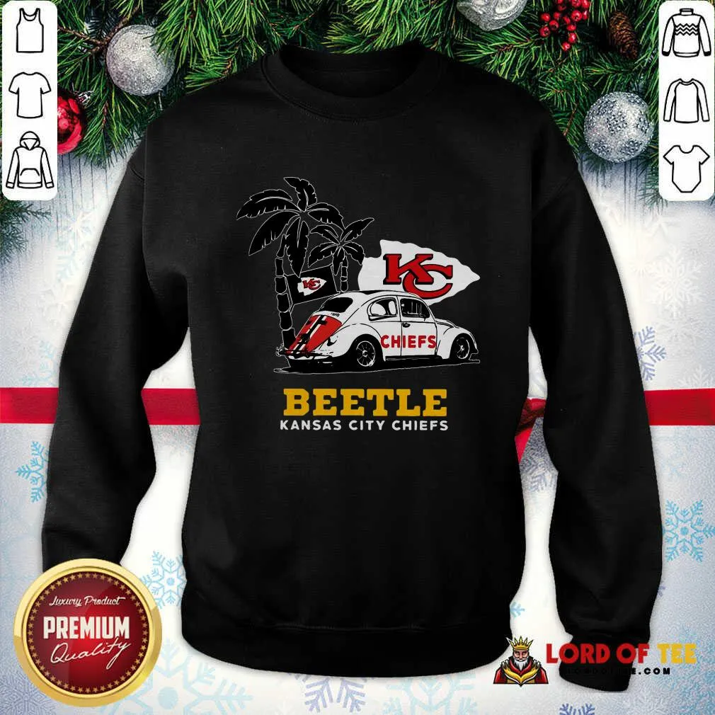 Nice Volkswagen Beetle Kansas City Chiefs Shirt - Image 3