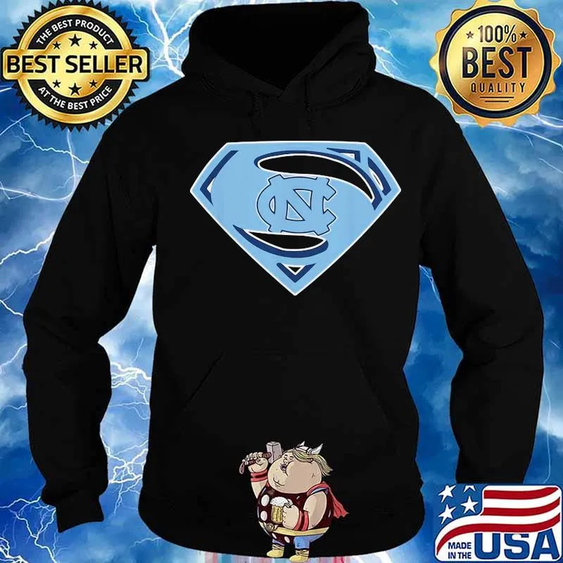 North Carolina Tar Heels Football Superman Shirt Hoodie