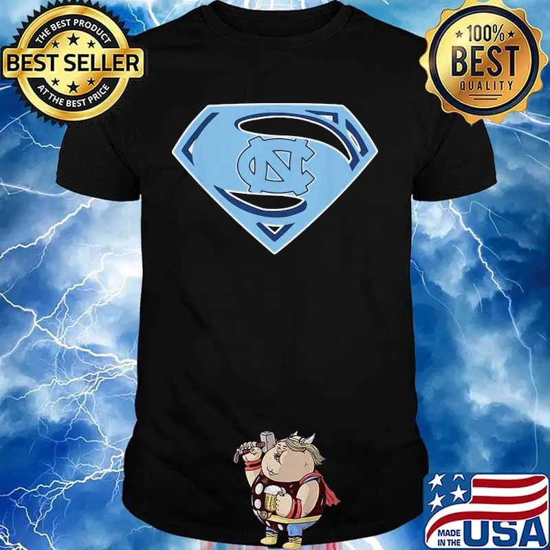 North Carolina Tar Heels Football Superman Shirt