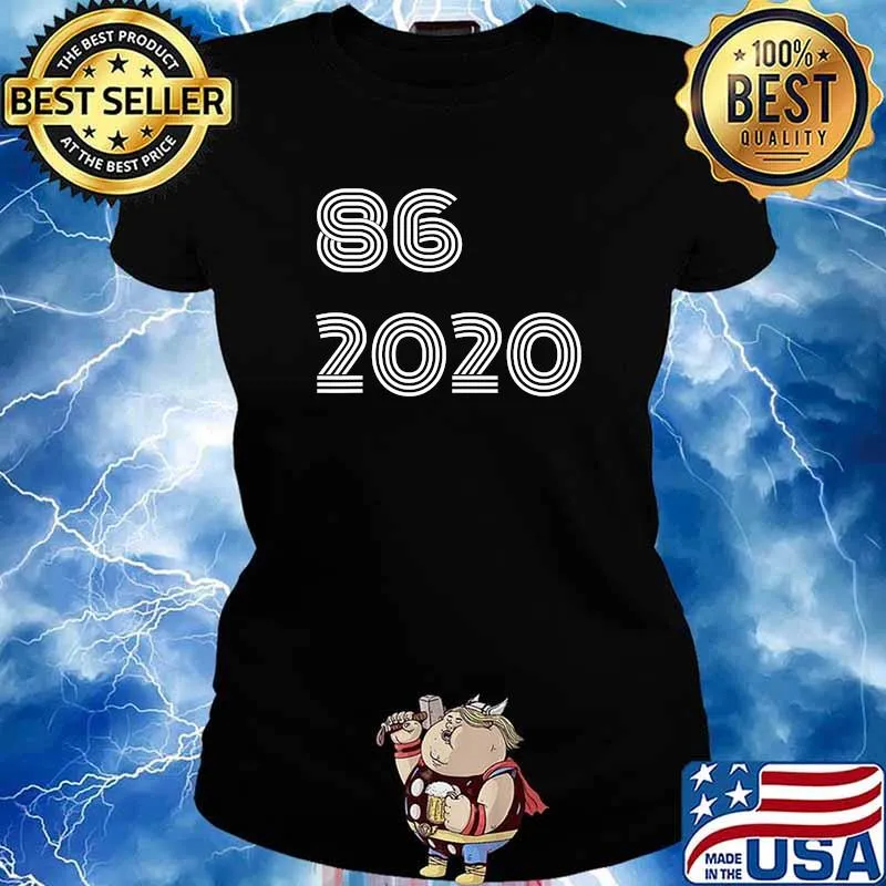 Official 86 2020 Ready For The New Year Shirt Ladies tee