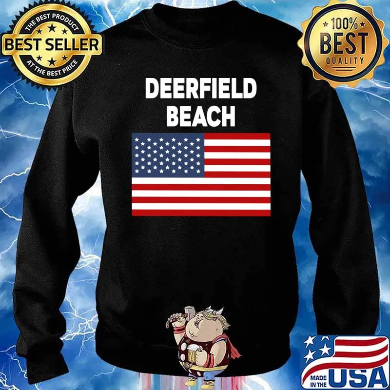 Official America Flag Basic Deerfield Beach Shirt Sweater