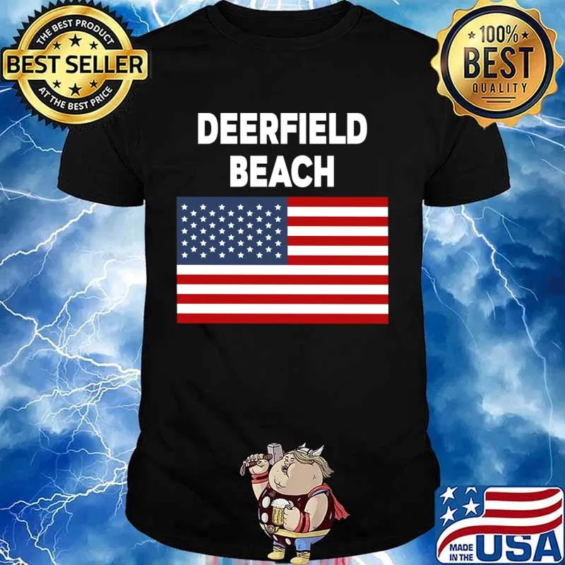 Official America Flag Basic Deerfield Beach Shirt