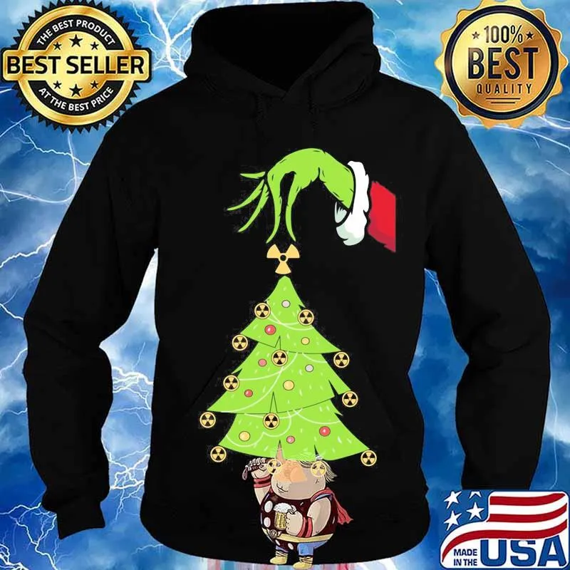 Official Christmastree Merry Xmas Grinch Shirt Hoodie