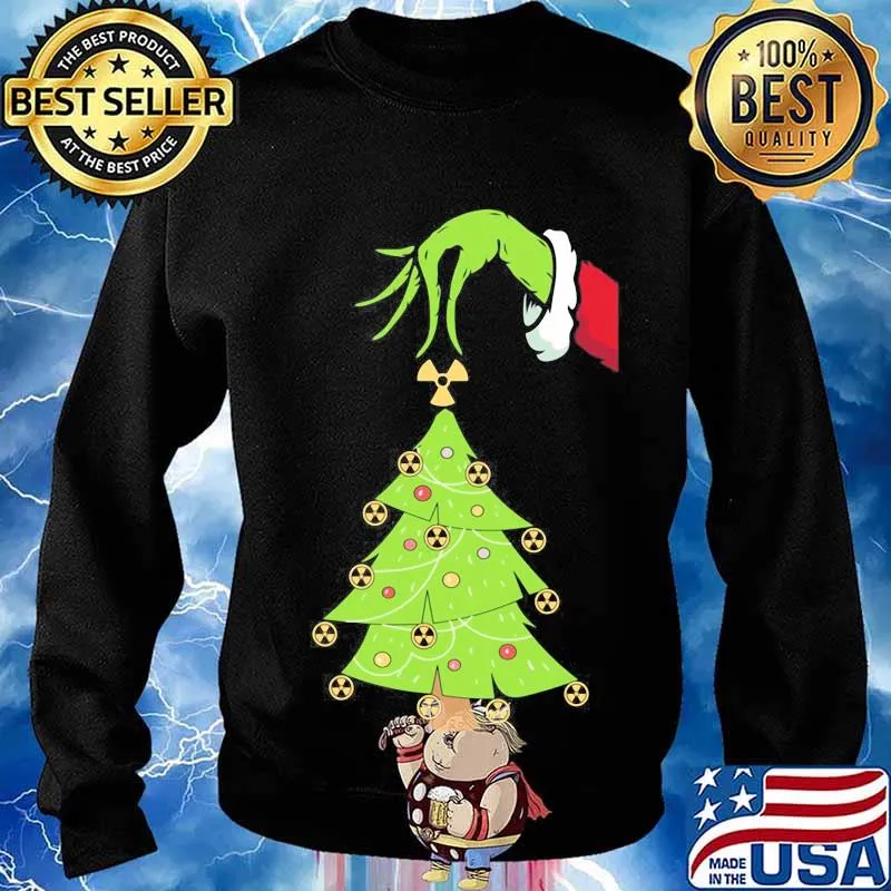 Official Christmastree Merry Xmas Grinch Shirt Sweater