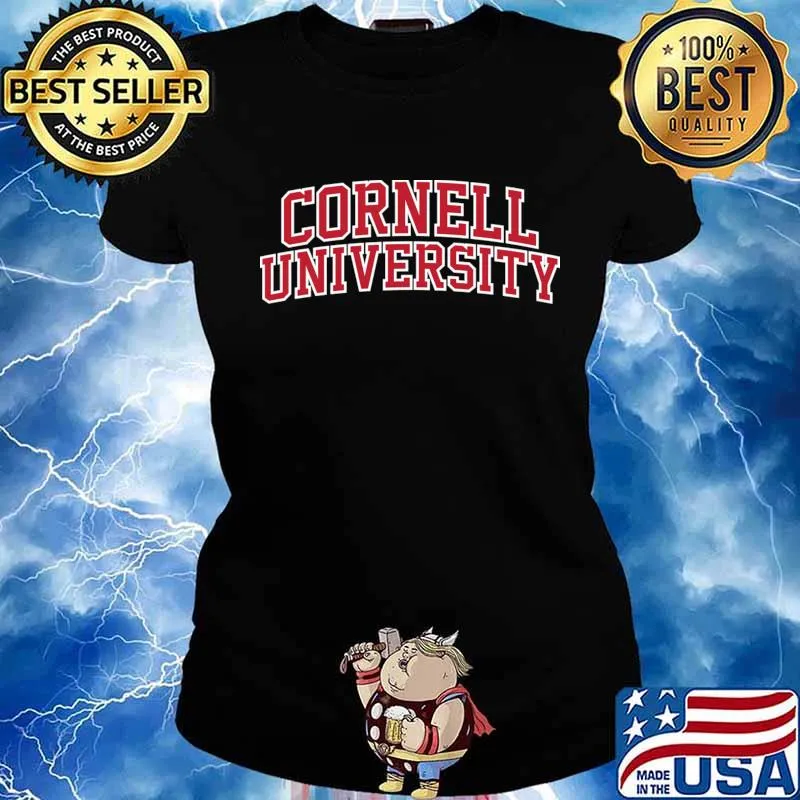 Official Cornell university red text Shirt Ladies tee